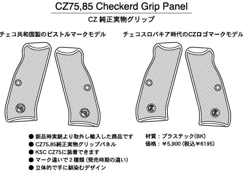Obv CZ75,85 Checkered Grip Panel